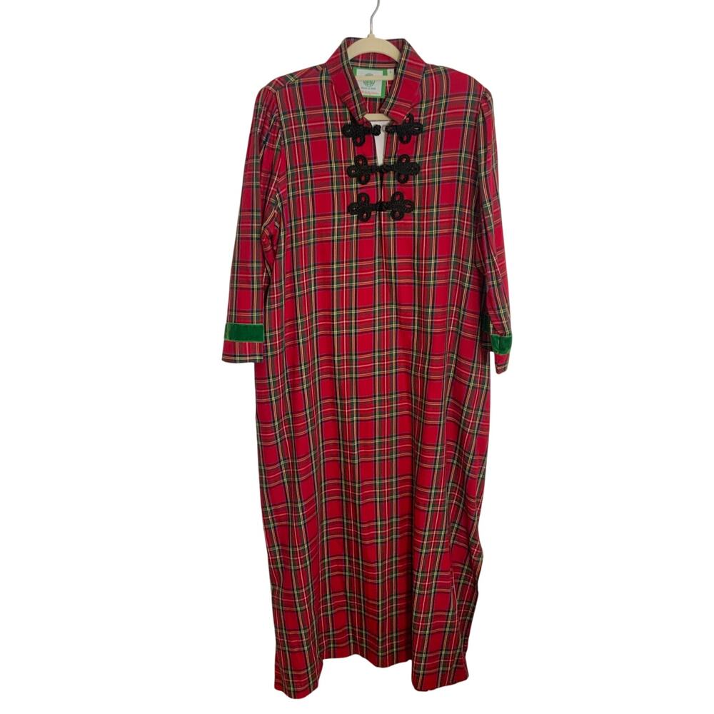 HOUSE OF MBR RED TARTAN BOUVIER LONG $385 NWT SIZE XL - Picture 9 of 14